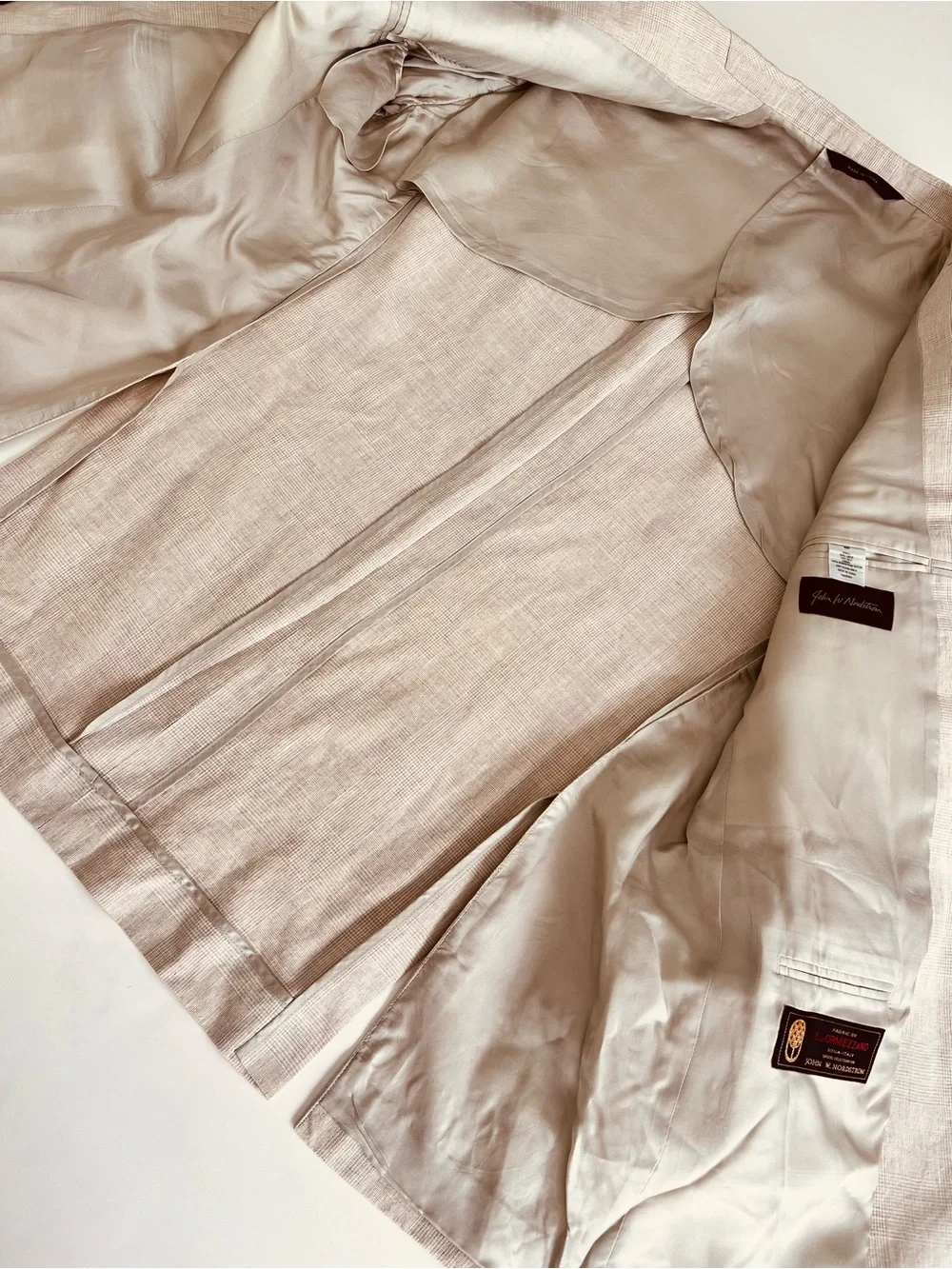 Italian Linen & Silk by John W. Nordstrom Light patterned BeigeSport Coat